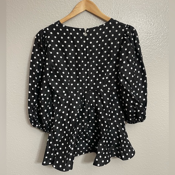 Kate Spade Harmony Dot Cloqué Top - Picture 7 of 10